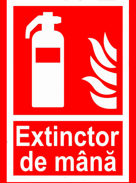 Semn de extinctor de mana