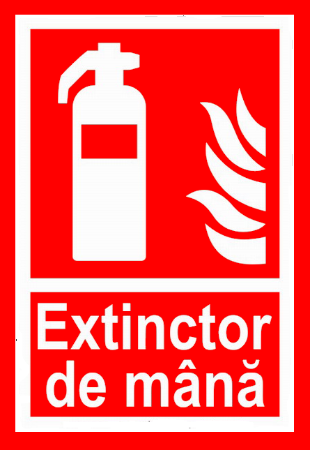 Semn de extinctor de mana