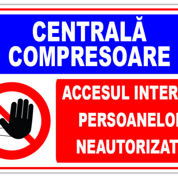 semn pentru centrala compresoare