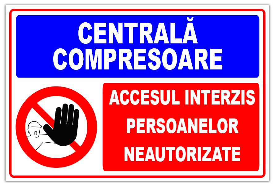 semn pentru centrala compresoare
