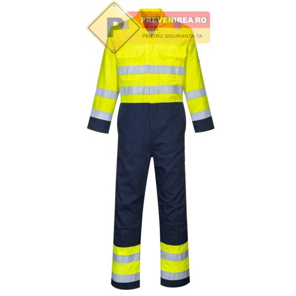 Combinezoane Reflectorizante Bizweld Hi-Vis - Protecție Antistatică, Ignifugă și Siguranță Maximă