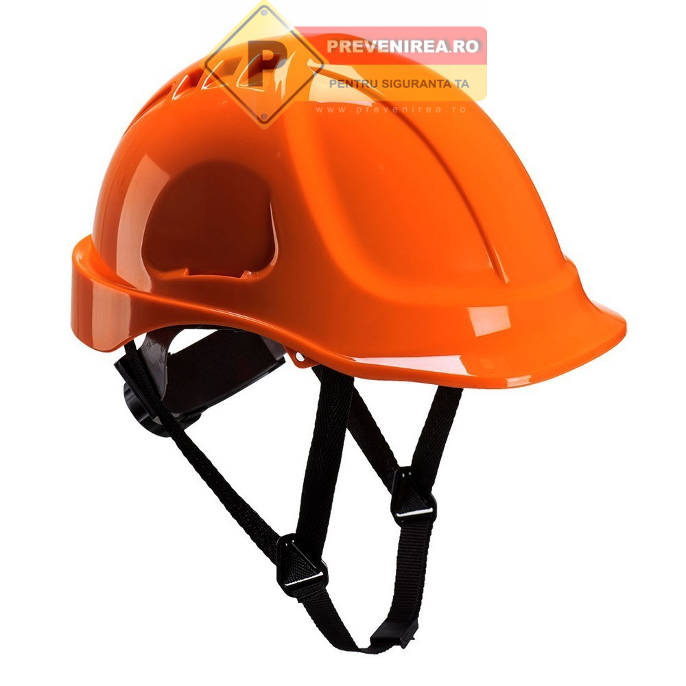 Casca de protecție portocalie industrială - Protecție completă pentru cap