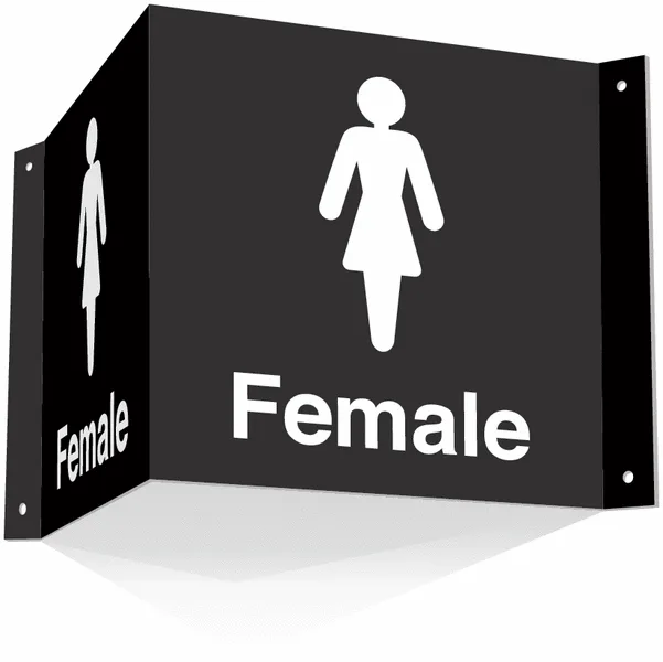 Plăcuțe duble personalizate pentru semnalizare - unisex WC , femei și bărbați, ideale pentru hol și perete
