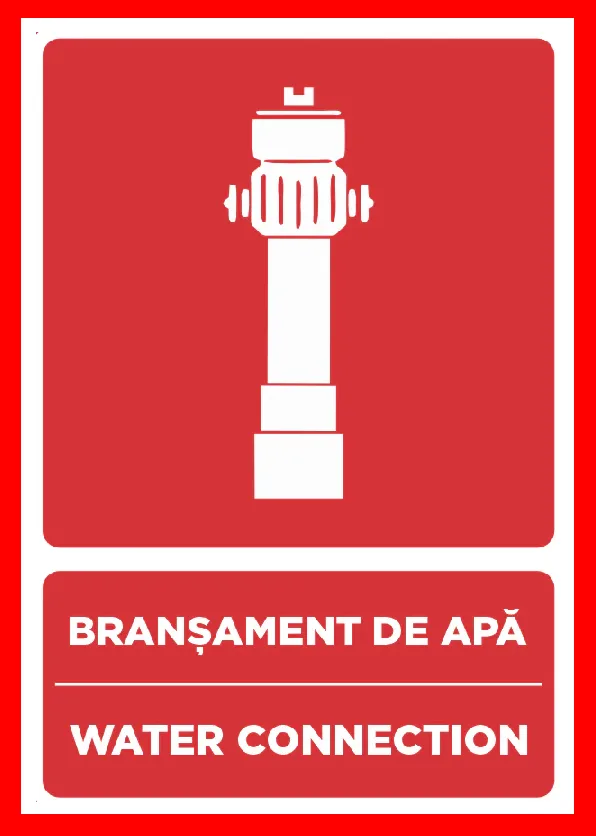 Placuta pentru bransament la apa water connection