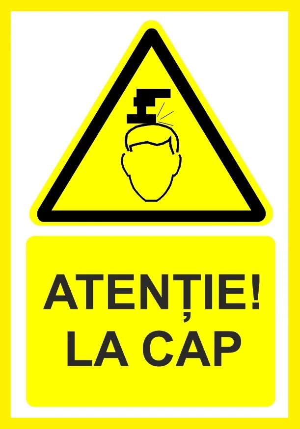 Placuta atentie la cap