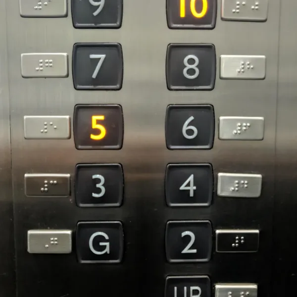 Set placute cu numere lift braille pentru  nevazatori