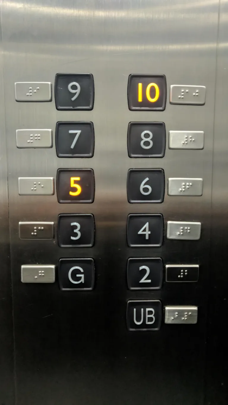 Set placute cu numere lift braille pentru  nevazatori