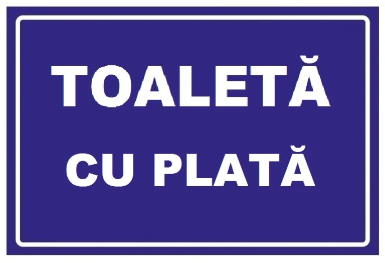 Placuta pentru toaleta wc cu plata