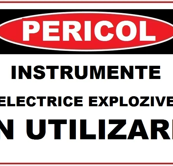 Placute pentru instrumente electrice explozive in utilizare