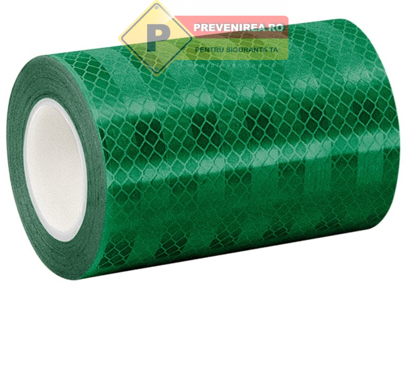 Bandă Reflectorizantă Verde - Siguranță și Vizibilitate Noaptea