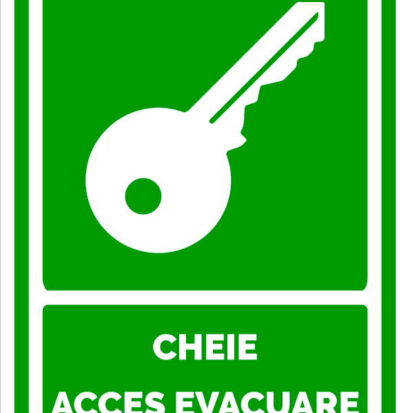 Semn pentru cheie acces evacuare