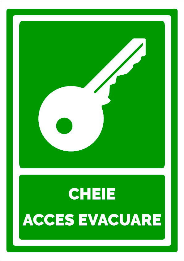 Semn pentru cheie acces evacuare
