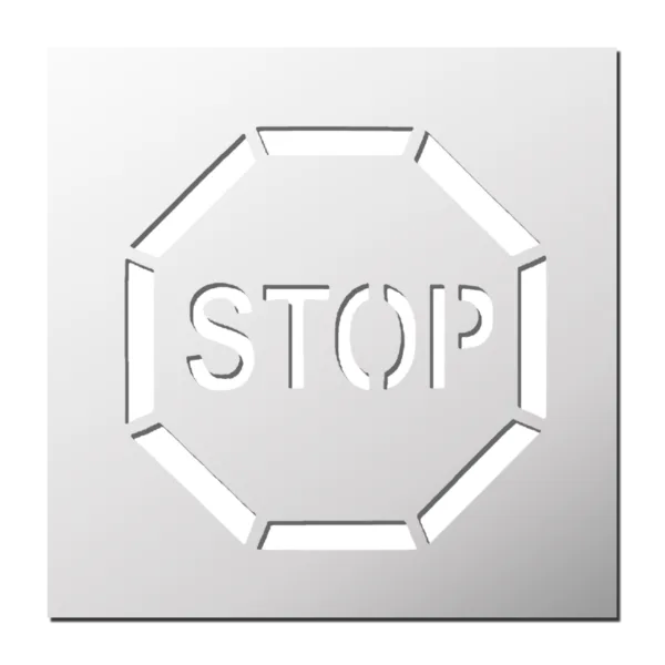 Șablon Stop pentru Marcaje Pardoseli Industriale