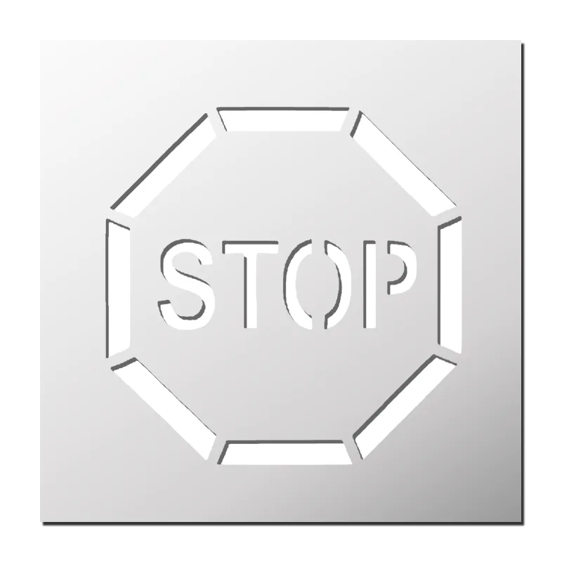Șablon Stop pentru Marcaje Pardoseli Industriale