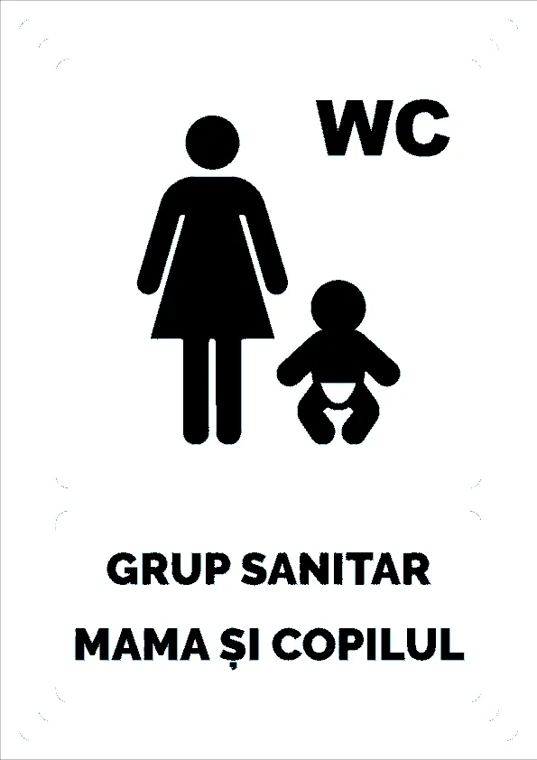 Indicator Mamă și Copil - Semn Grup Sanitar pentru Părinți cu Copii
