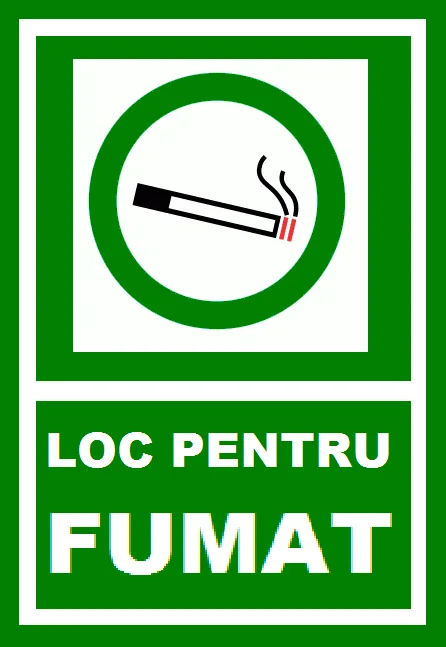 Placuta loc de fumat
