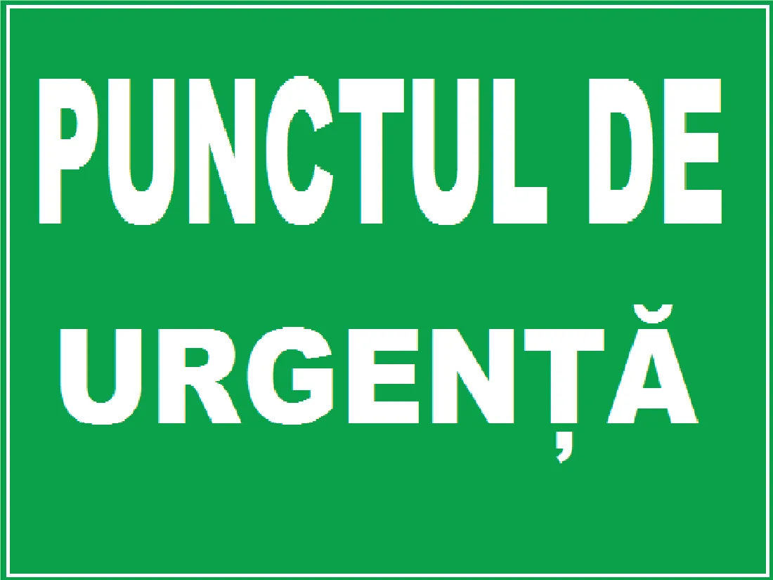 Placuta pentru punctul de urgenta