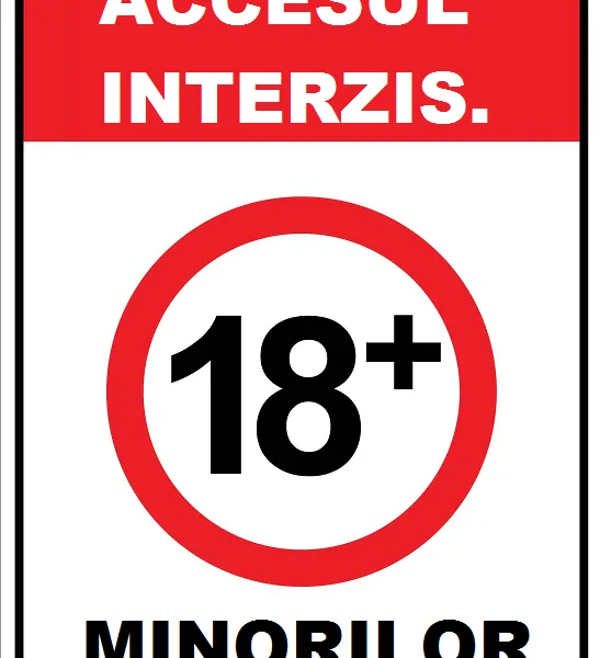 Placuta accesul interzis minorilor