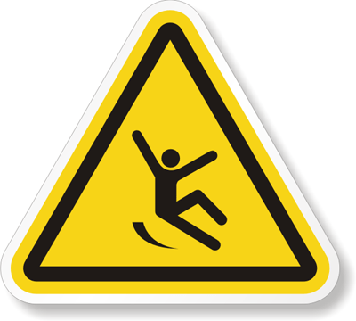 Etichetă Profesională pentru Suprafață Alunecoasă - Previne Accidentele