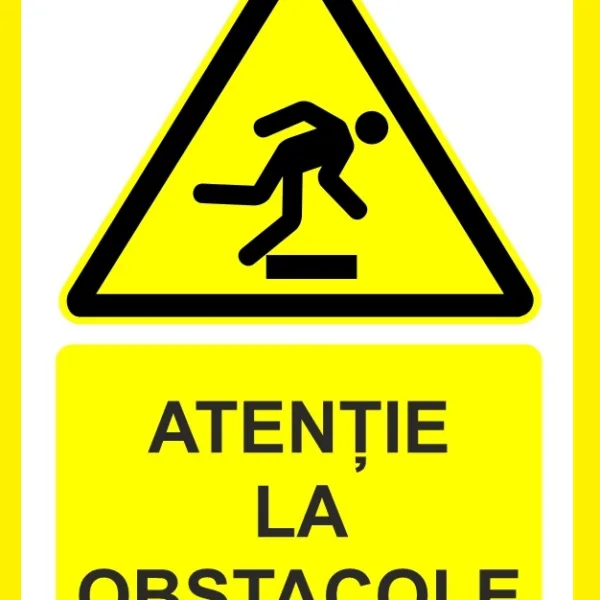 Placuta atentie la obstacole