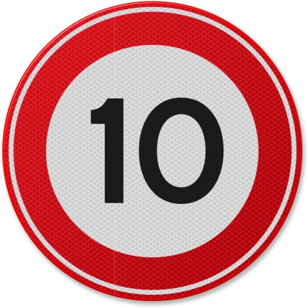Indicator din aluminiu de circulație 10 km