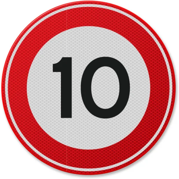 Indicator din aluminiu de circulație 10 km