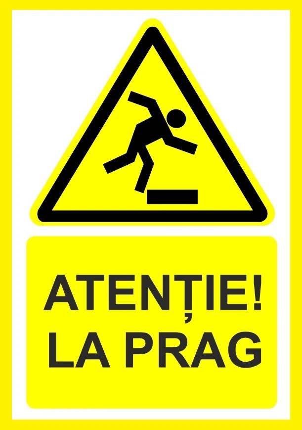 Placuta atentie la prag