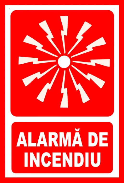 Placuta pentru alarma de incendiu
