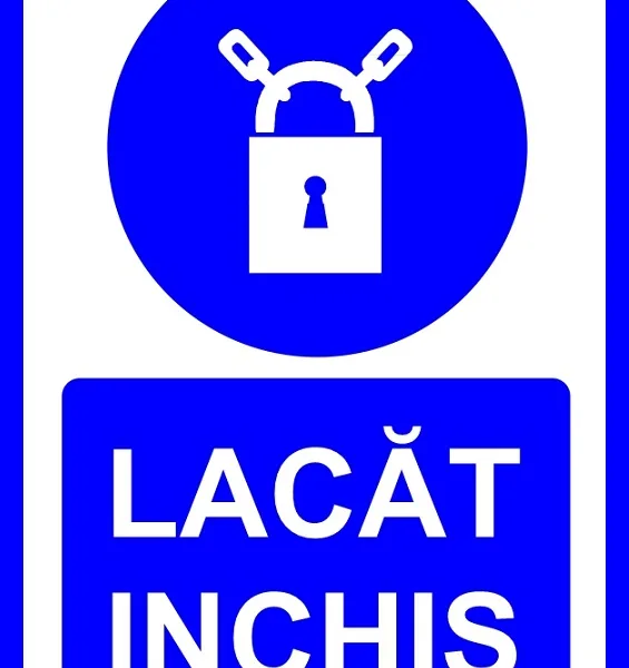 Placuta pentru lacat inchis