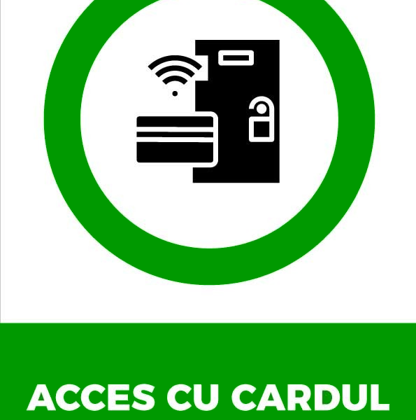 Semn pentru acces cu cardul scaneaza cardul pentru acces