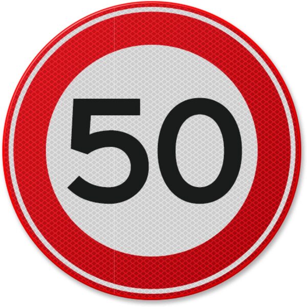 Indicator din aluminiu de circulație 50 km