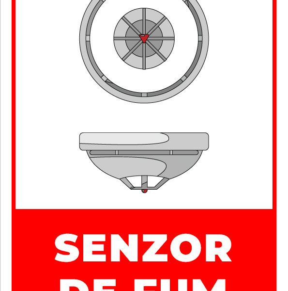 Semn pentru senzor de fum