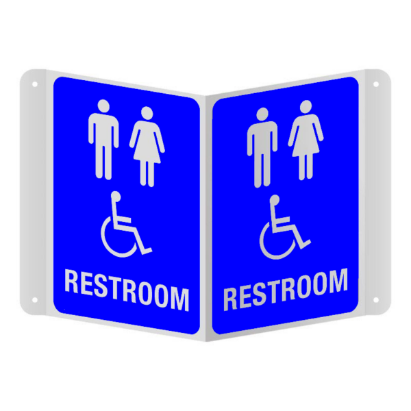 Indicator 3D „Restroom - Unisex & Accessible”