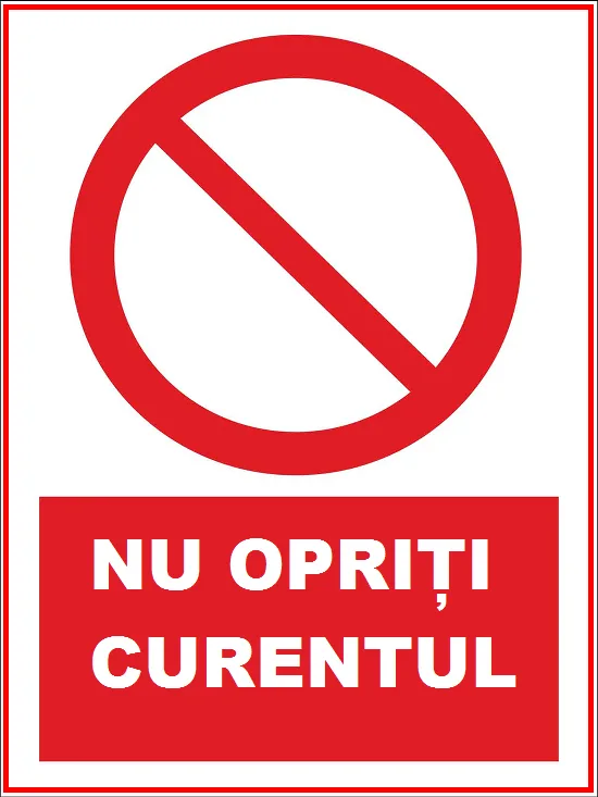 Placuta nu opriti curentul