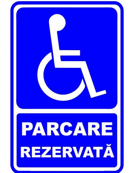 Semn de parcare rezervata
