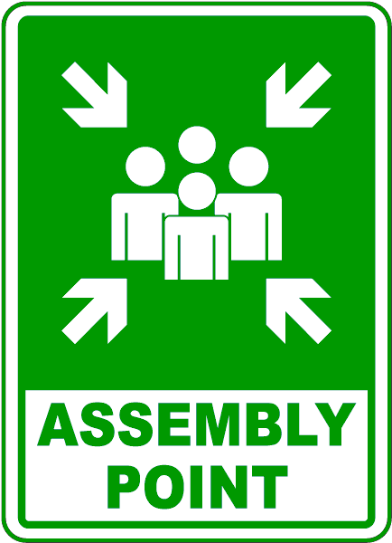 Sign assembly point