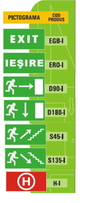 Corp Iluminat Siguranță de Ieșire - LED Osram Long Life, Autonomie 2 ore, Design Premium, Producție România