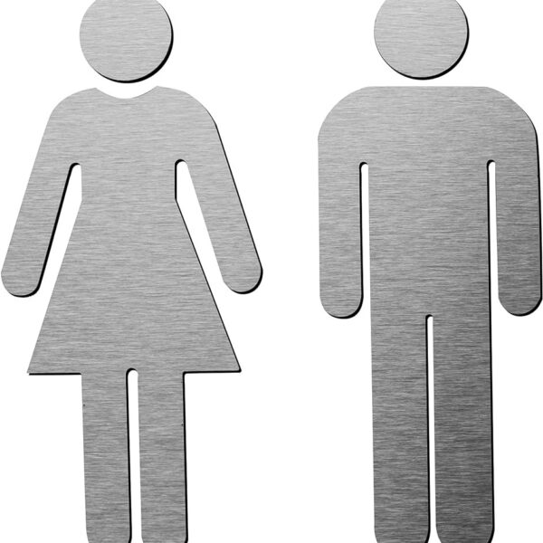 Set Toilet Signs Women Men