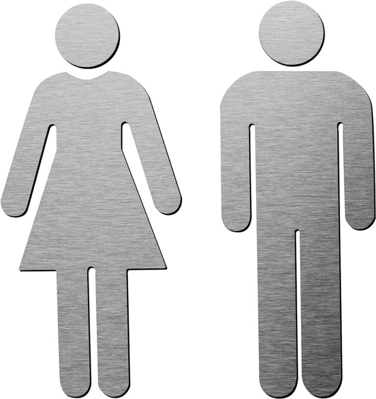 Set Toilet Signs Women Men