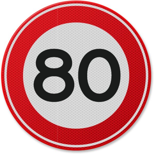 Indicator din aluminiu de circulație 80 km