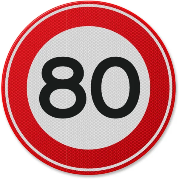 Indicator din aluminiu de circulație 80 km