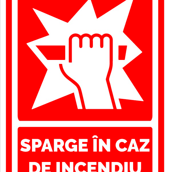 Semne sparge in caz de incendiu