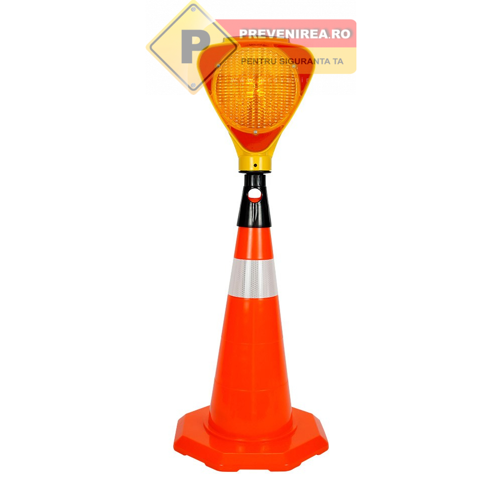 Con de Protecție Flexibil din TPE - 52 cm cu Folie Reflectorizantă