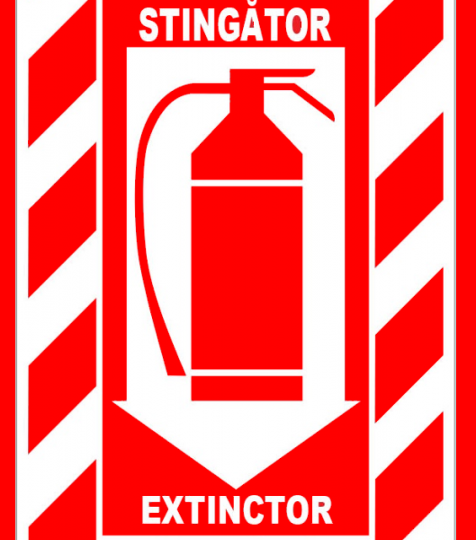 Semn pentru stingator  extinctor