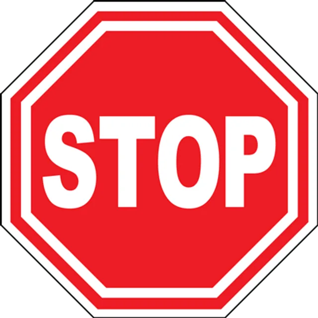 Etichetă Stop pentru Podea - Semnalizare Sigură și Vizibilă pentru Spații Comerciale și Industriale