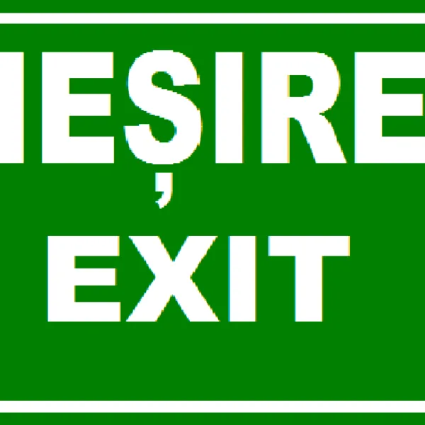 Placuta pentru iesire exit