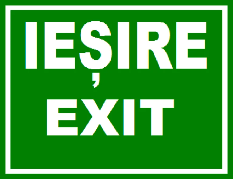 Placuta pentru iesire exit