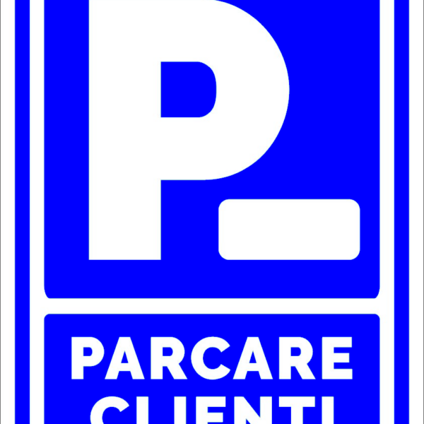 Indicator pentru parcare clienti personalizat