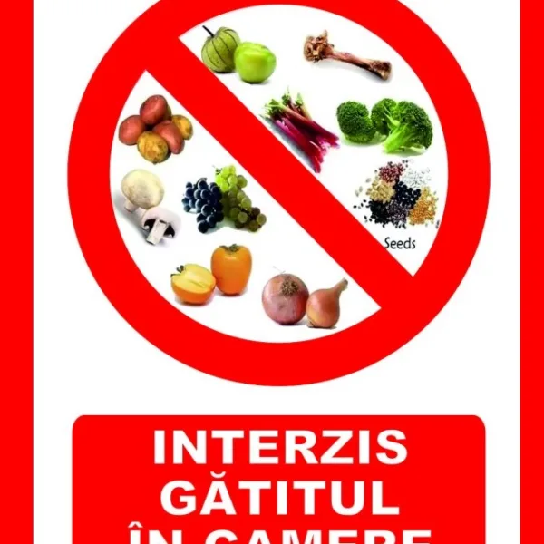 Placute interzis gatitul in camera pentru hotel si pensiune