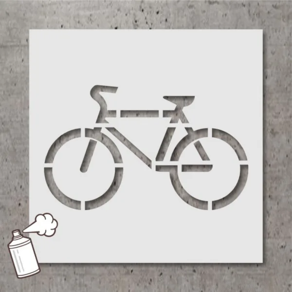 Șabloane pentru marcaje piste de biciclete - Simbol Bicicletă Profesional